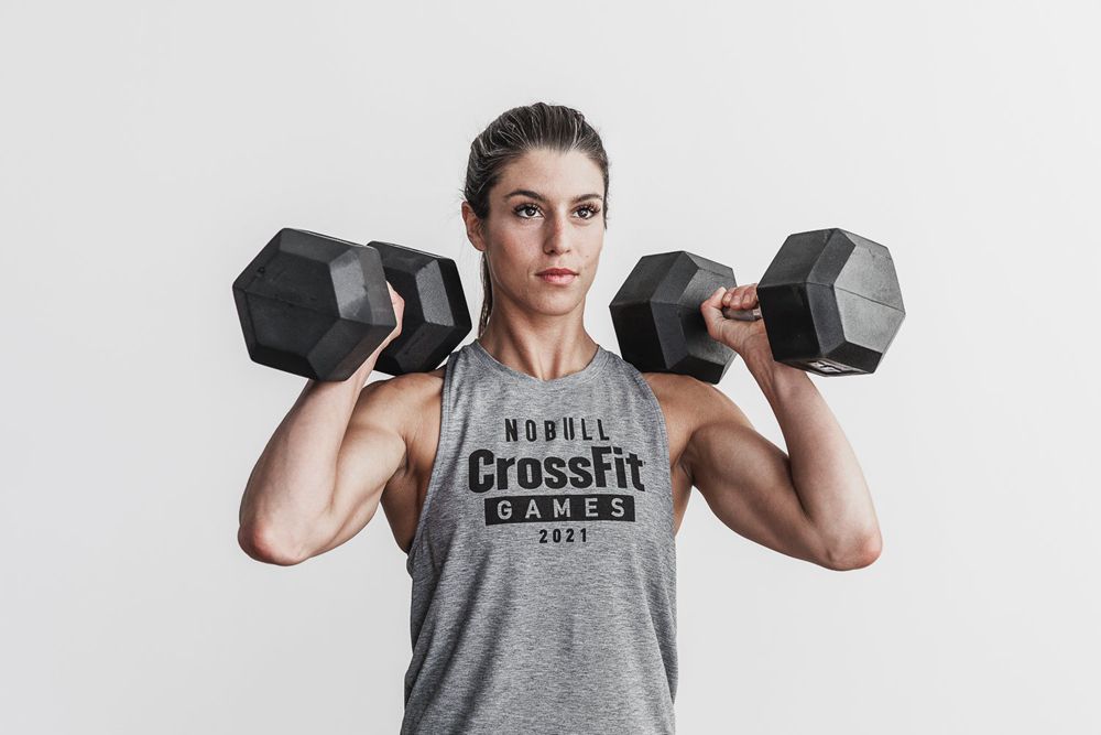 Débardeurs NOBULL Femme Grise - NOBULL Crossfit Games® 2021 High-Neck,France (2693-NOCGH)